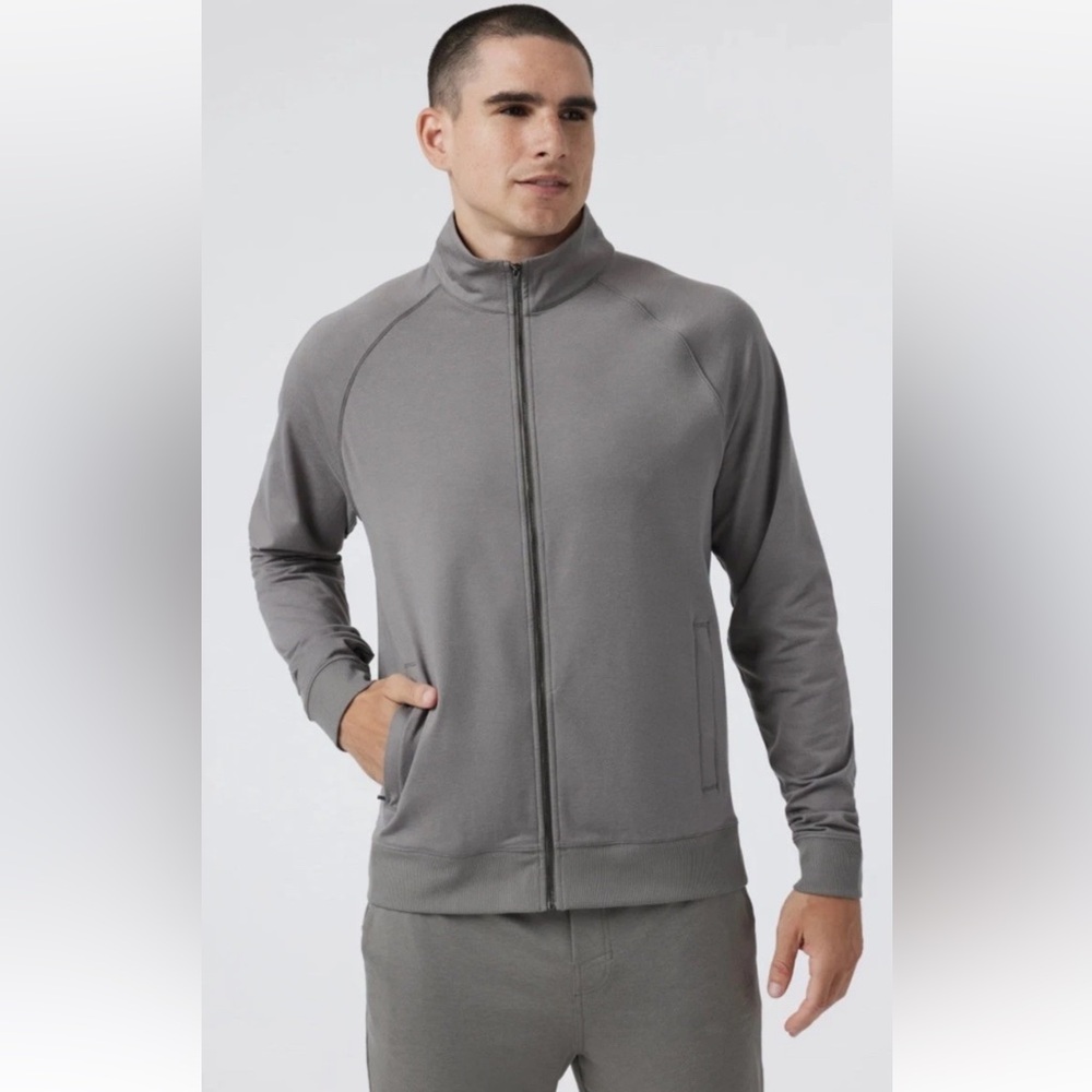 Vuori Men's Coronado Full-Zip Jacket in Gray Sz Medium